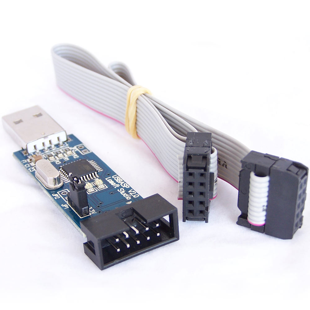 thumbnail image 2 of USBasp V2.0 USBISP AVR Programmer – 10 Pin For ATMEGA8 With Ribbon Cable (Y18) 2 of 6